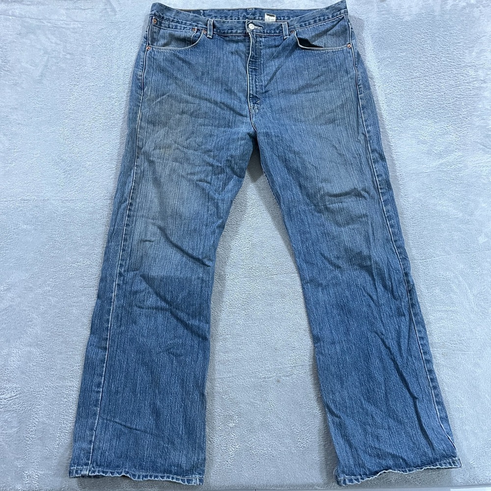 Vintage Levis 557 Jeans Mens 41x33 * Relaxed Fit Boot Cut Blue Southwestern Y2K